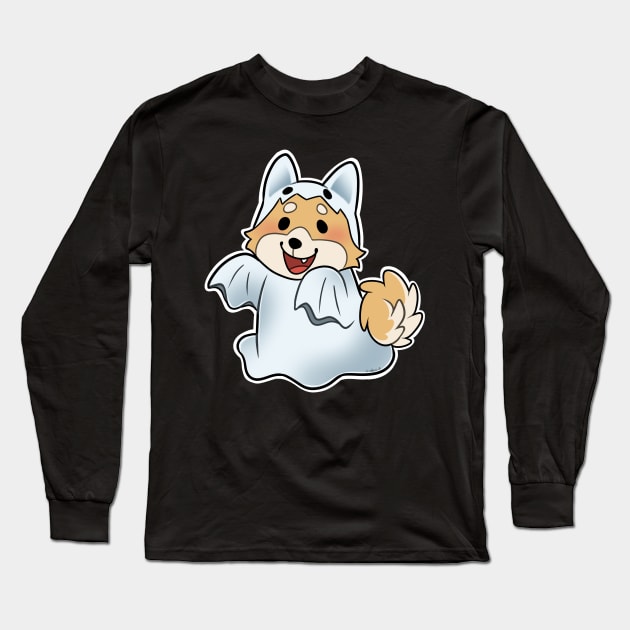 Ghost puppy Long Sleeve T-Shirt by Grethe_B